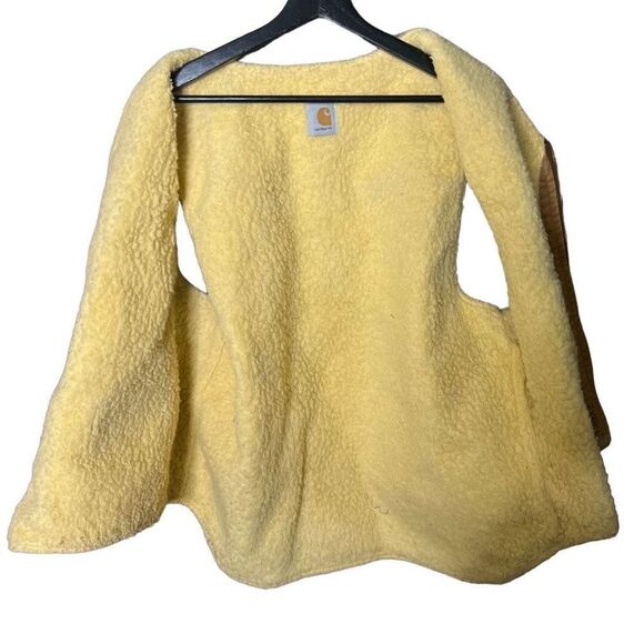 VTG Carhartt Canvas Sherpa Lined Vest Mens XL - Picture 5 of 6